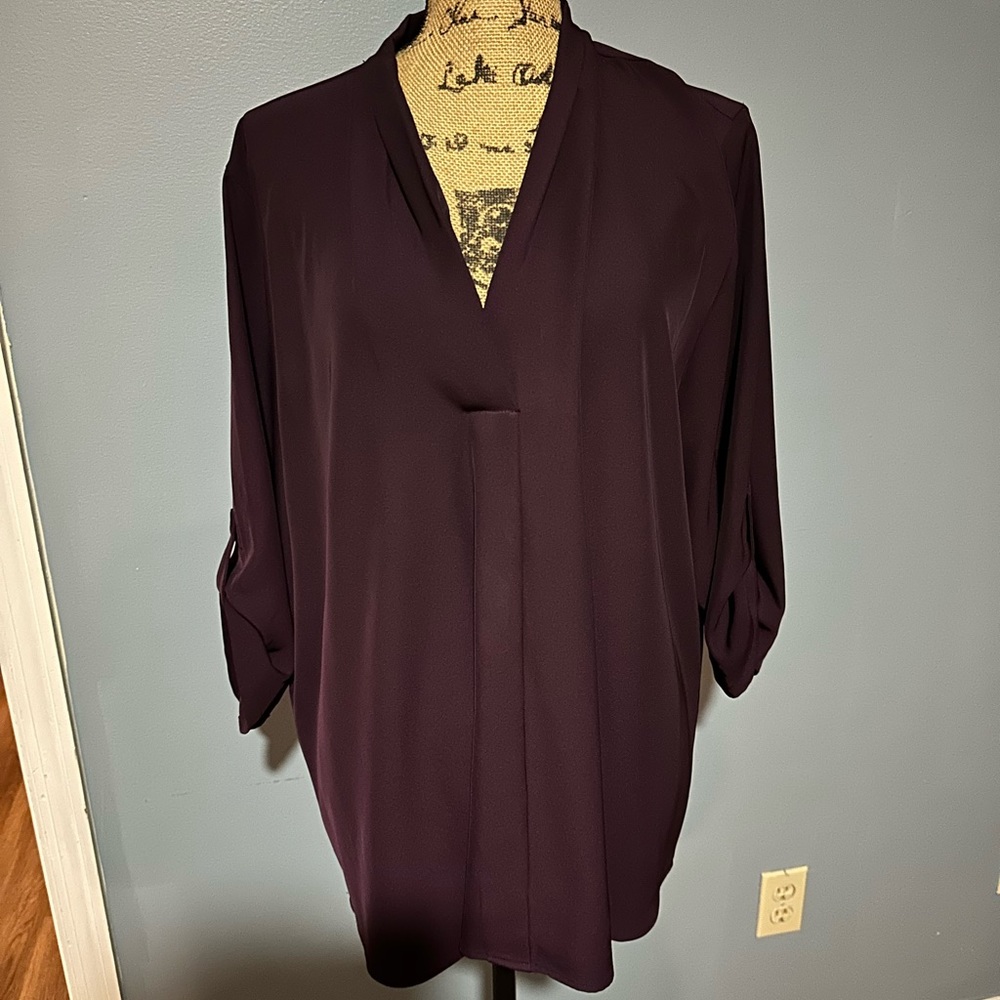 Maroon Calvin Klein Blouse - Size 2X